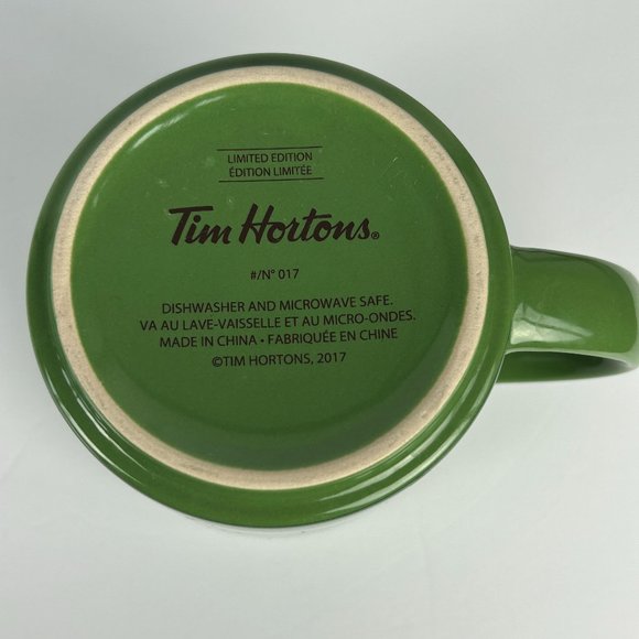 Tim Hortons Coffee Cup Limited Edition 2017 Beaver Green Mug No 17 - Picture 5 of 7
